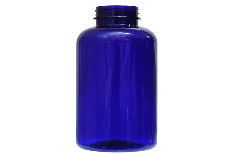 PET500ml-004细口蓝色瓶(图1)